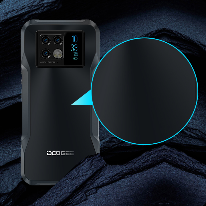 Doogee V20 in AG frost finish and Phantom Grey color